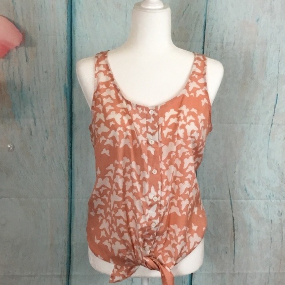 Charlotte Russe Sleeveless top Size M Butterflyes